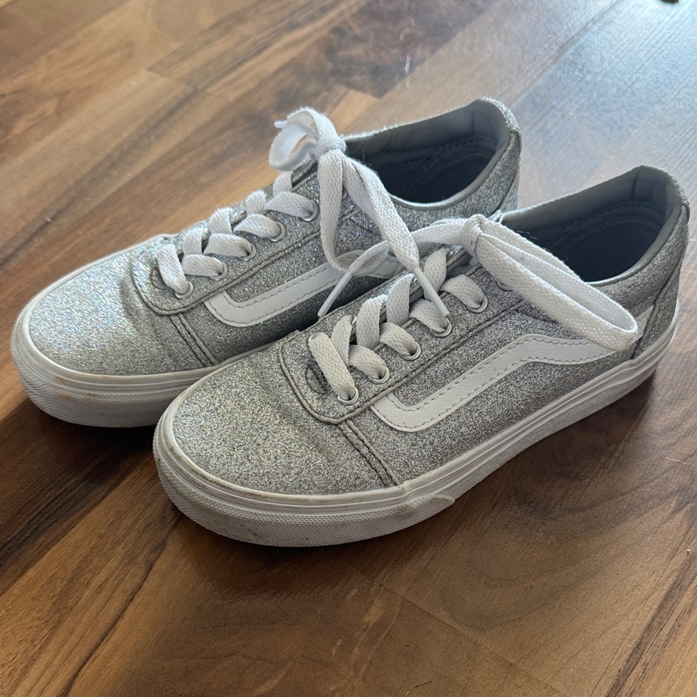 Vans Ward Party Silver Glitter Sneakers